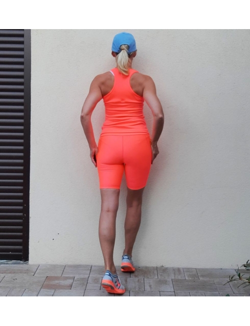Spodenki long ORANGE fluo
