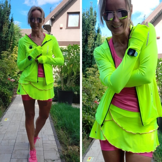 Bluza do biegania High Performance LEMON FLUO