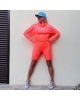 Spodenki long ORANGE fluo